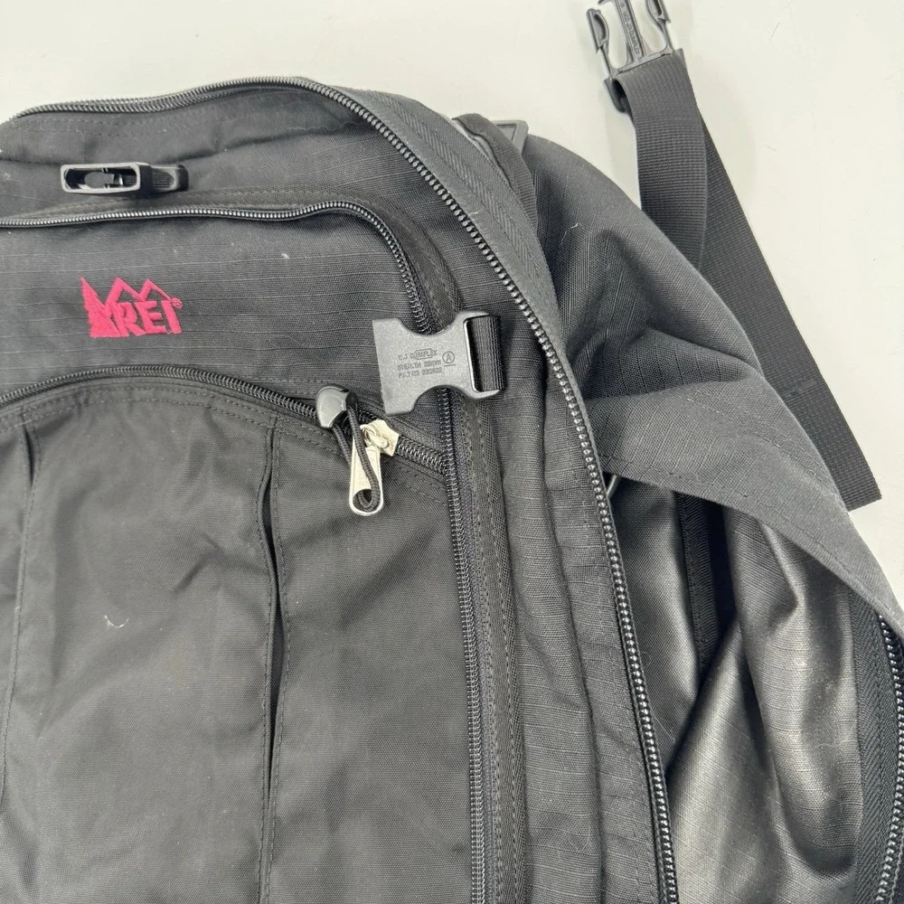 REI Black Nylon Backpack Carry‎ On Bag Satchel Travel